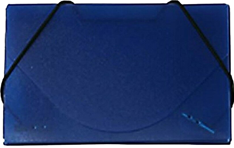 Ice Blue Frosted Plastic Business Card Case - 20 Card Capacity