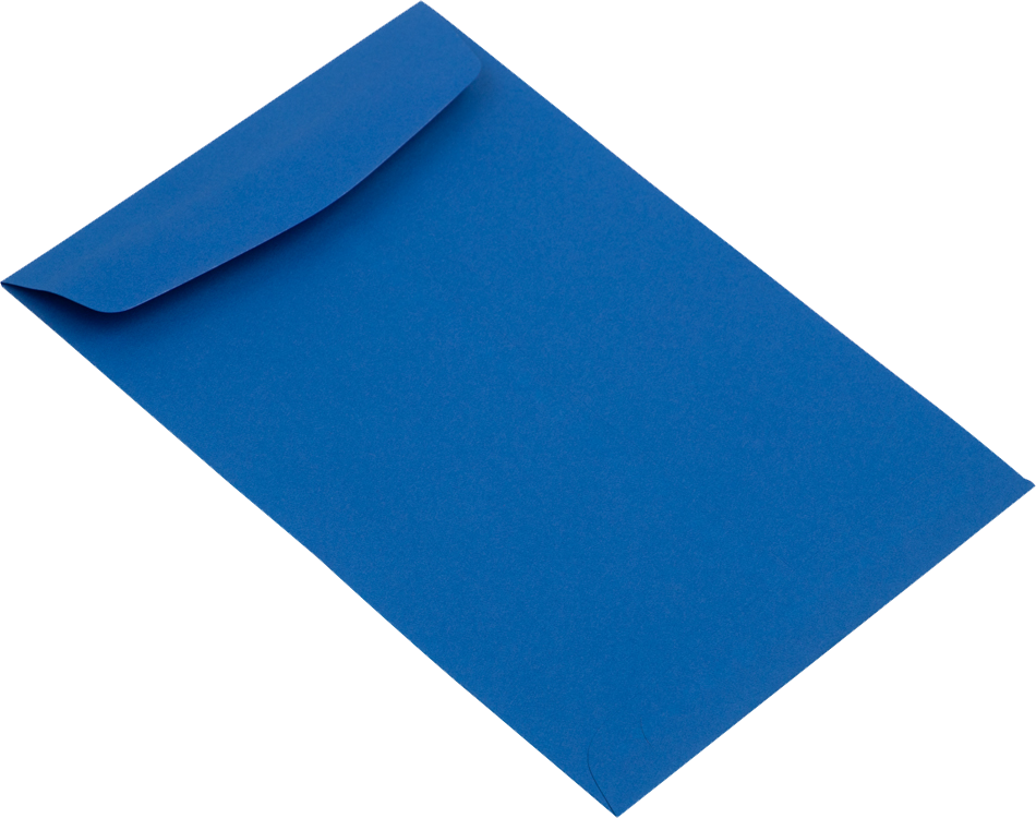 Presidential Blue 32lb 6 x 9 Open End Envelopes