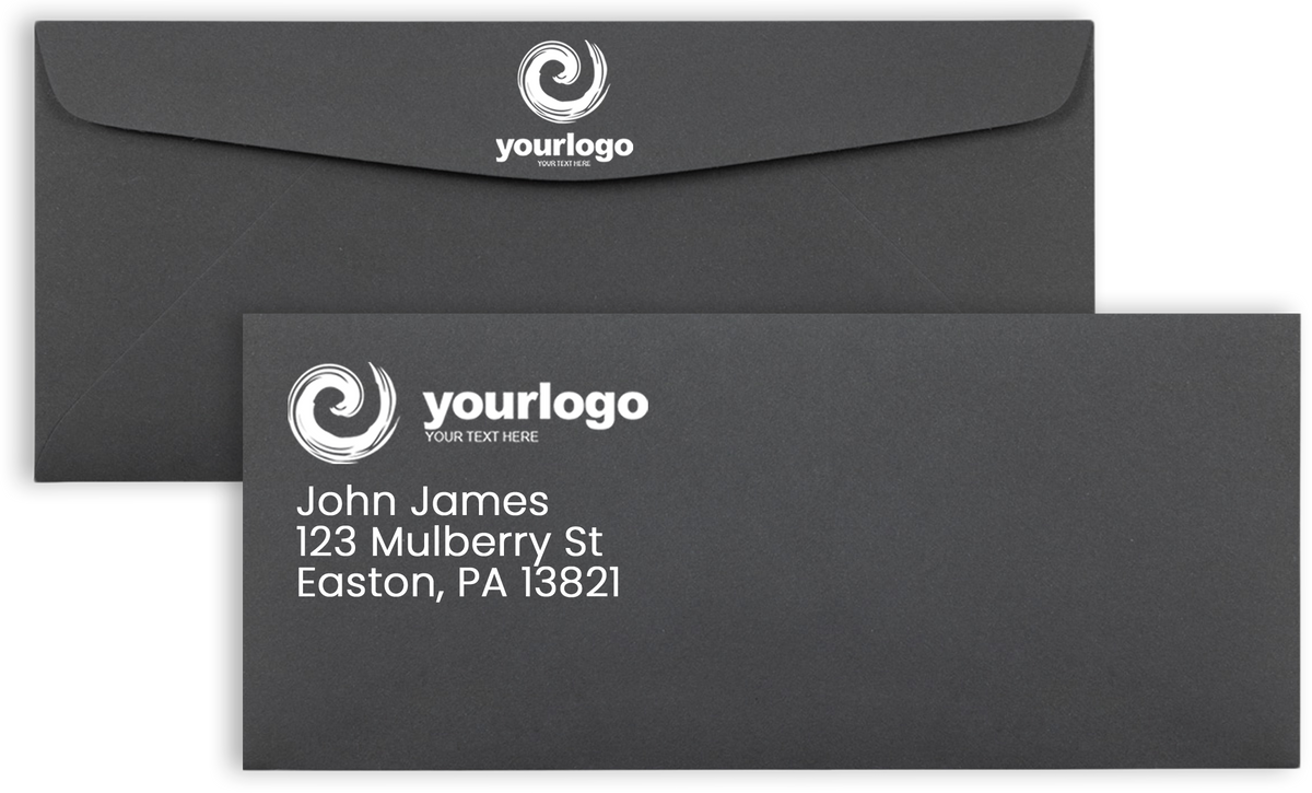 Dark Smoke Gray 28lb #10 Regular Envelopes (4 1/8 x 9 1/2)