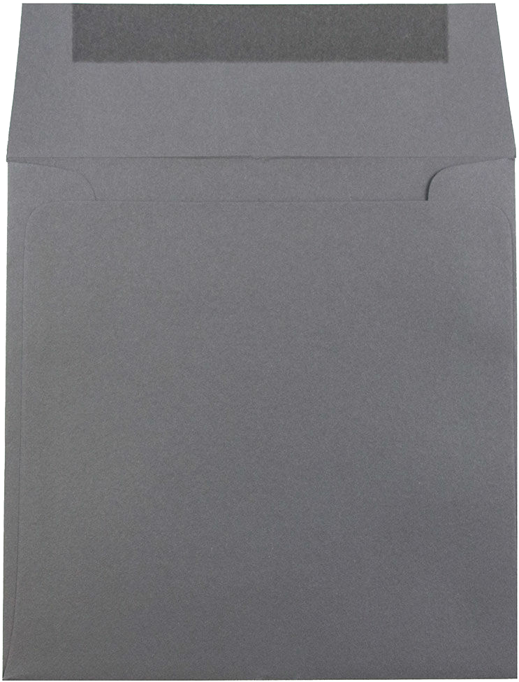 Dark Smoke Gray 24lb 6 x 6 Square Envelopes