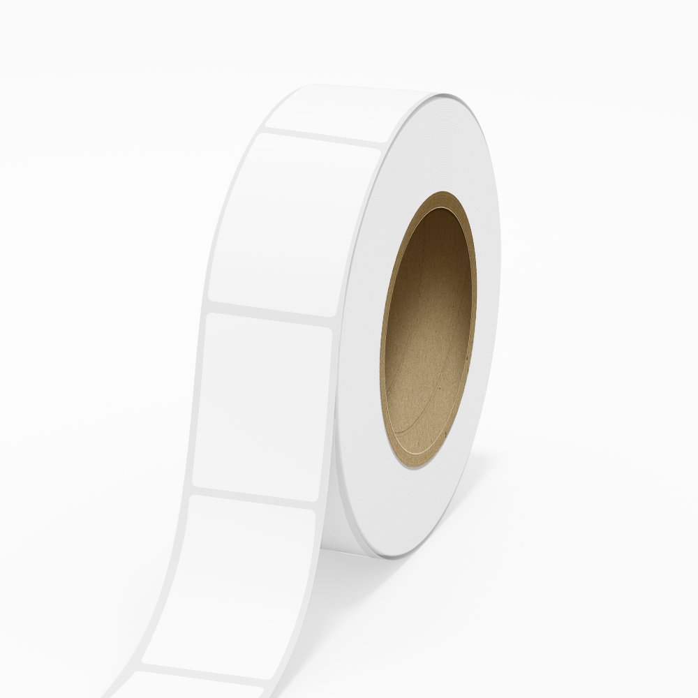 White Matte 2 15/16 x 4 Inch Roll of Rectangle Labels Suitable for Handwriting
