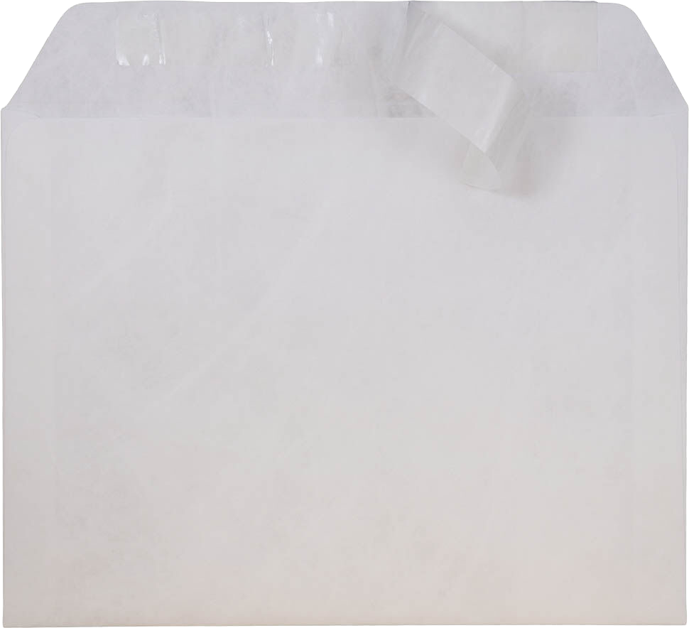 White Tyvek 14lb 9 1/2 x 12 1/2 Booklet Envelopes with Peel & Seal