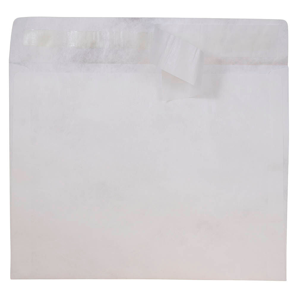 White Tyvek 14lb 10 x 13 Booklet Envelopes with Peel & Seal
