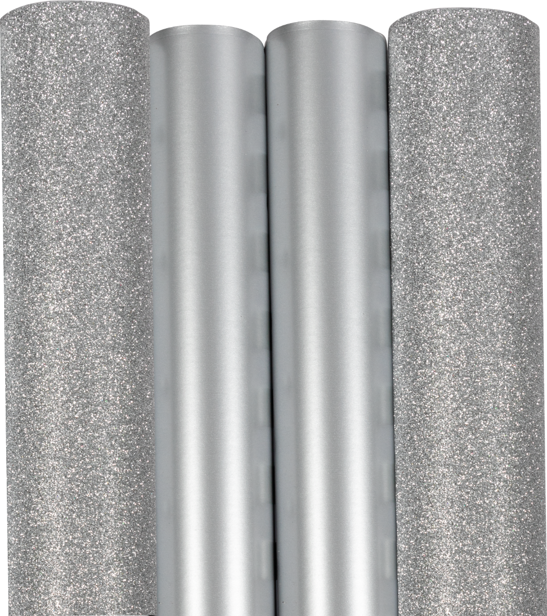Everything Silver Christmas Wrapping Paper Set (65 Sq Ft) - 4 Rolls