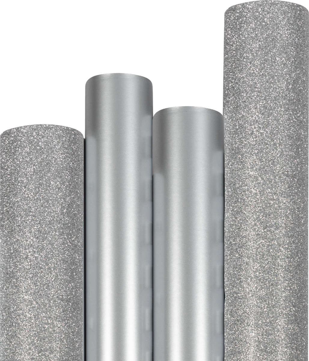 Everything Silver Christmas Wrapping Paper Set (65 Sq Ft) - 4 Rolls