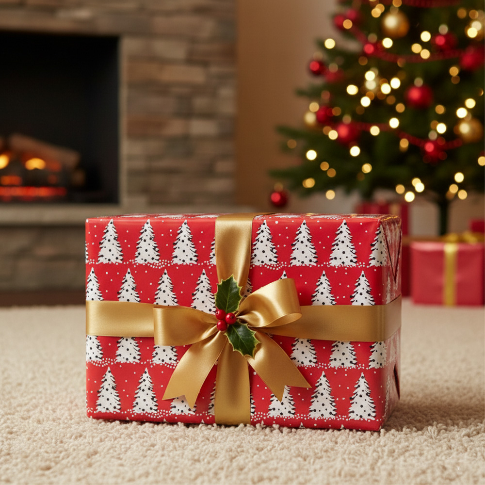 Shimmering Christmas Assorted Wrapping Paper Set (86.5 Sq Ft) - 4 Rolls