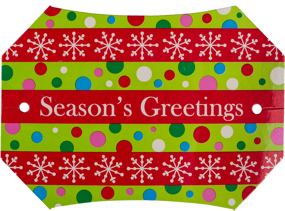 Assorted Christmas Gift Tags (3 x 3) - 4 Pack