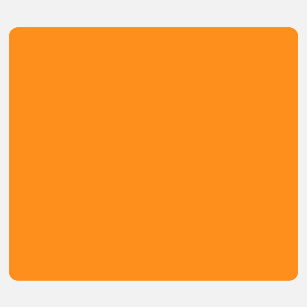 Neon Orange 3 1/2 x 4 Inch Roll of Rectangle Labels - Bright Adhesive