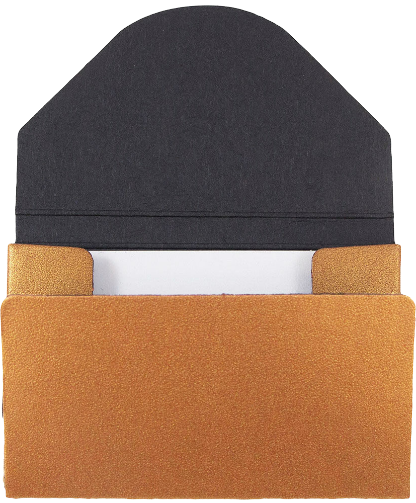 Matte Copper Chipboard Business Card Case - 20 Card Capacity