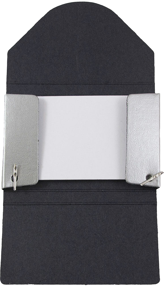 Matte Silver Chipboard Business Card Case - 20 Card Capacity