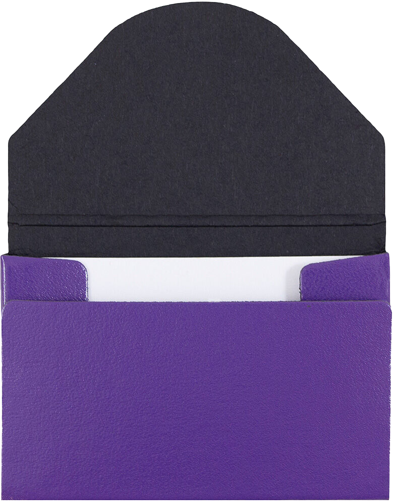 Matte Purple Chipboard Business Card Case - 20 Card Capacity