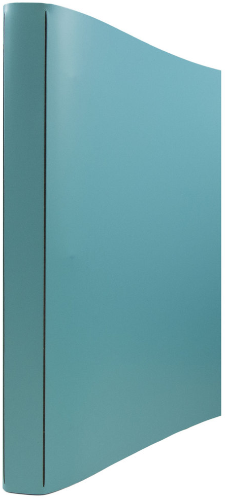 Turquoise Italian Leather 3/4 Inch 3-Ring Binder