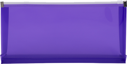 Purple #10 Business Plastic Envelopes (4 1/8 x 9 1/2) with Zip Closure