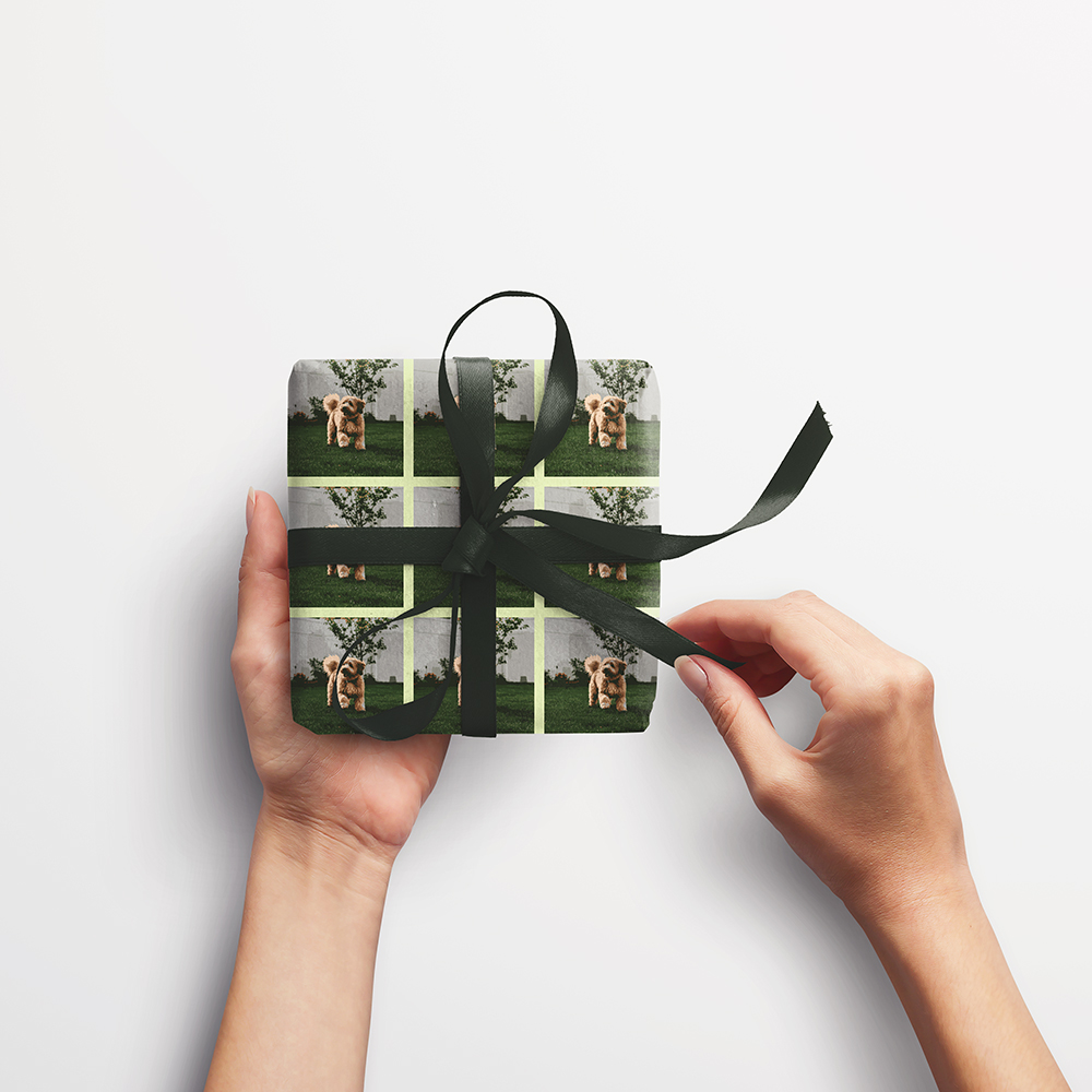 Custom Print Wrapping Paper 29 1/4" x 17 3/4' (43 Sq Ft) White Matte