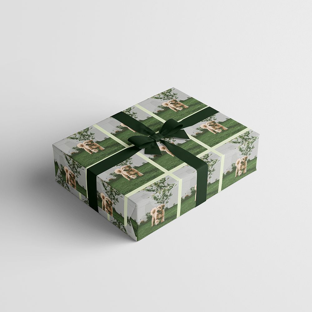 Custom Print Wrapping Paper 29 1/4" x 17 3/4' (43 Sq Ft) White Matte