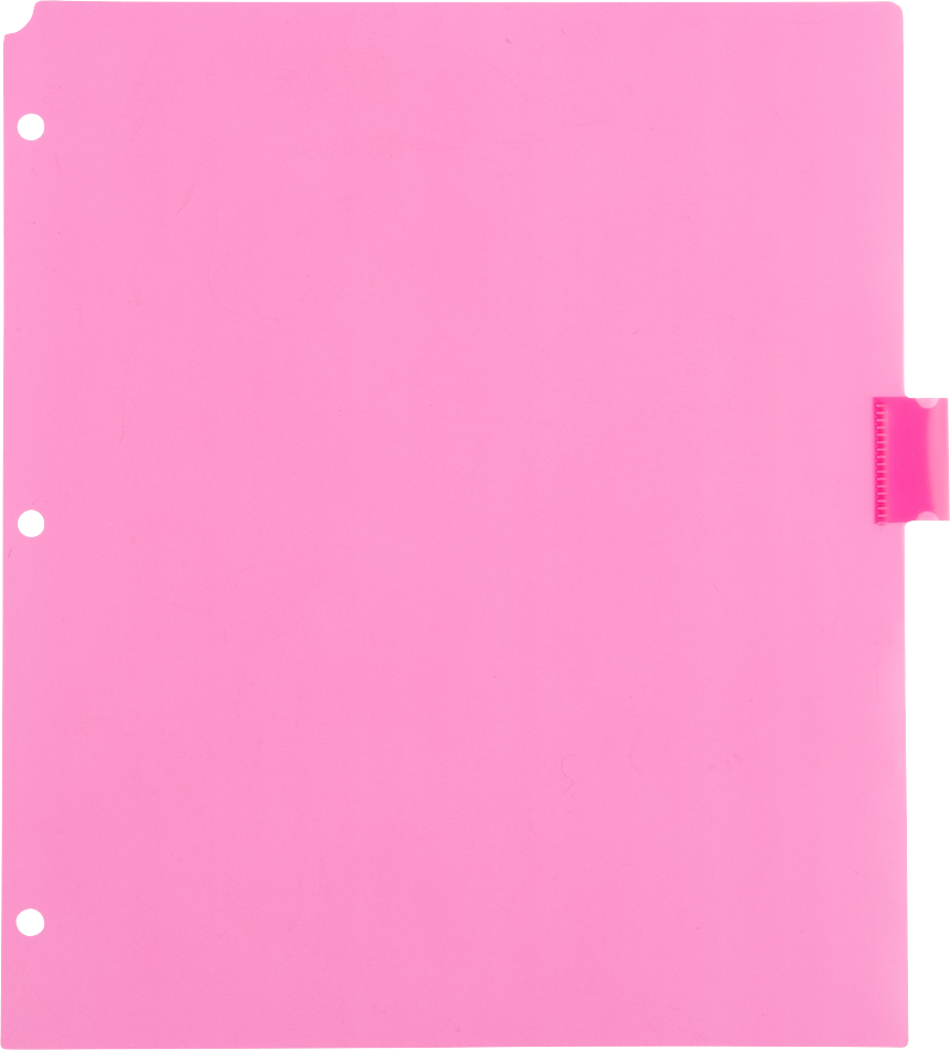 Assorted Plastic 8 Tab Binder Index Dividers