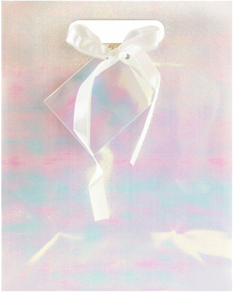White Large Holographic Gift Bags (10 x 13 x 5)