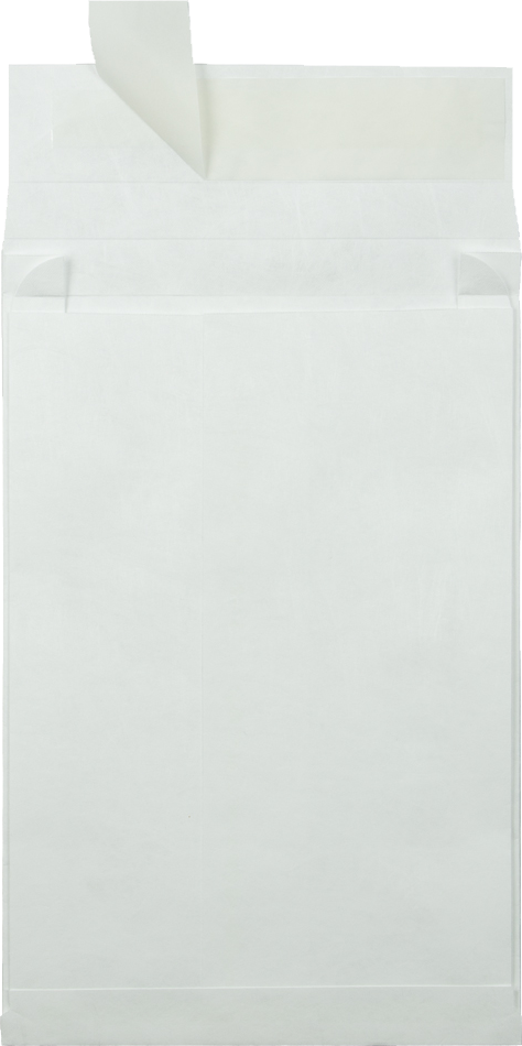 White 14lb 9 x 12 x 2 Open End Envelopes with Peel & Seal
