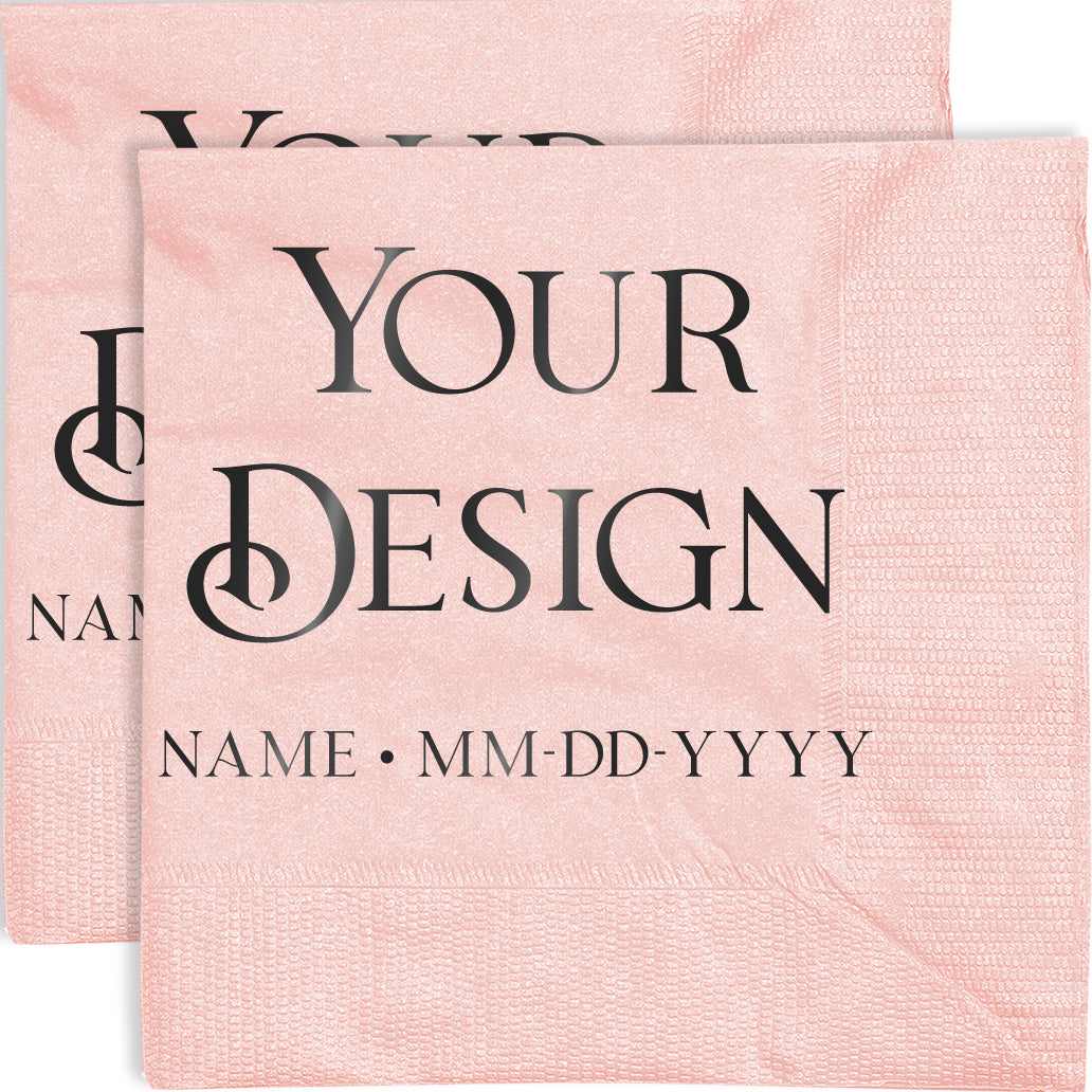 Blush Pink 5 x 5 Beverage Napkins