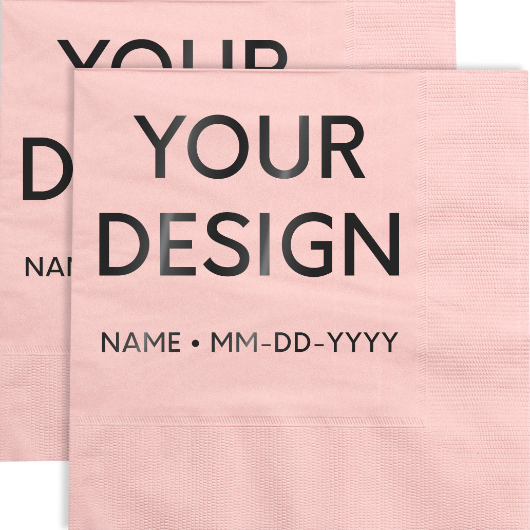 Blush Pink 6 1/2 x 6 1/2 Lunch Napkins