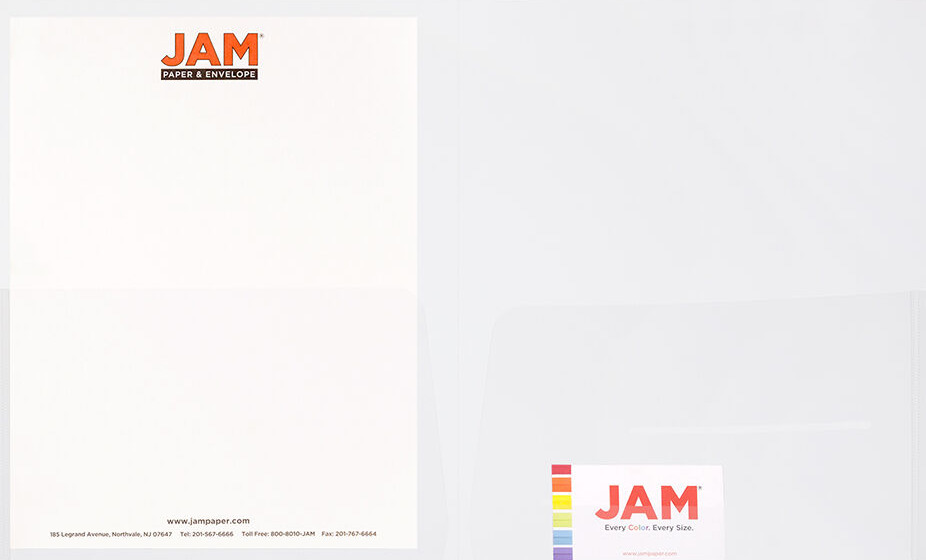 Clear 9 x 12 Plastic Regular Weight Folders