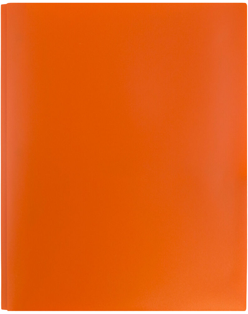 Orange 9 x 12 Plastic Pop Folders with Clasp