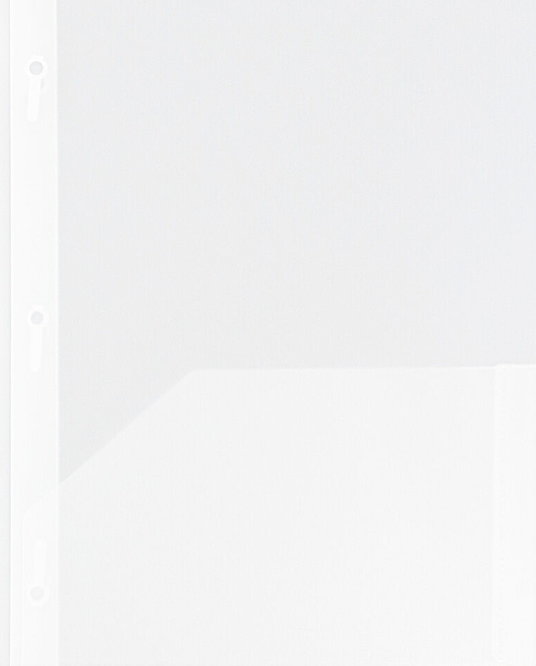 Clear 9 x 12 Plastic Pop Folders with Clasp