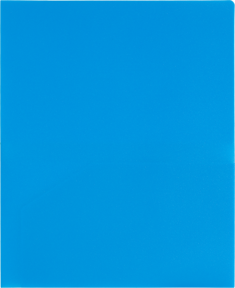 Light Blue 9 x 12 Plastic Pop Folders