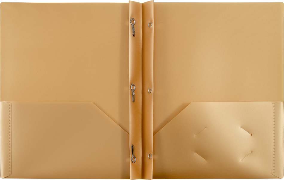 Assorted Professional 9 x 12 Plastic Pop with Clasp Folders - 6 Pack