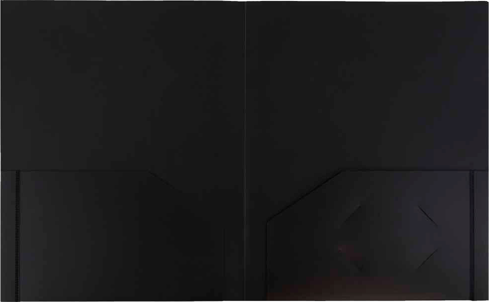 Black 9 x 12 Plastic Heavy Duty Folders