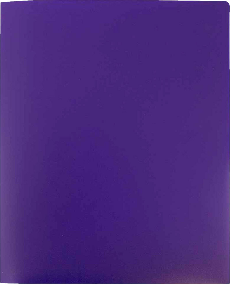 Purple 9 x 12 Plastic Heavy Duty Folders