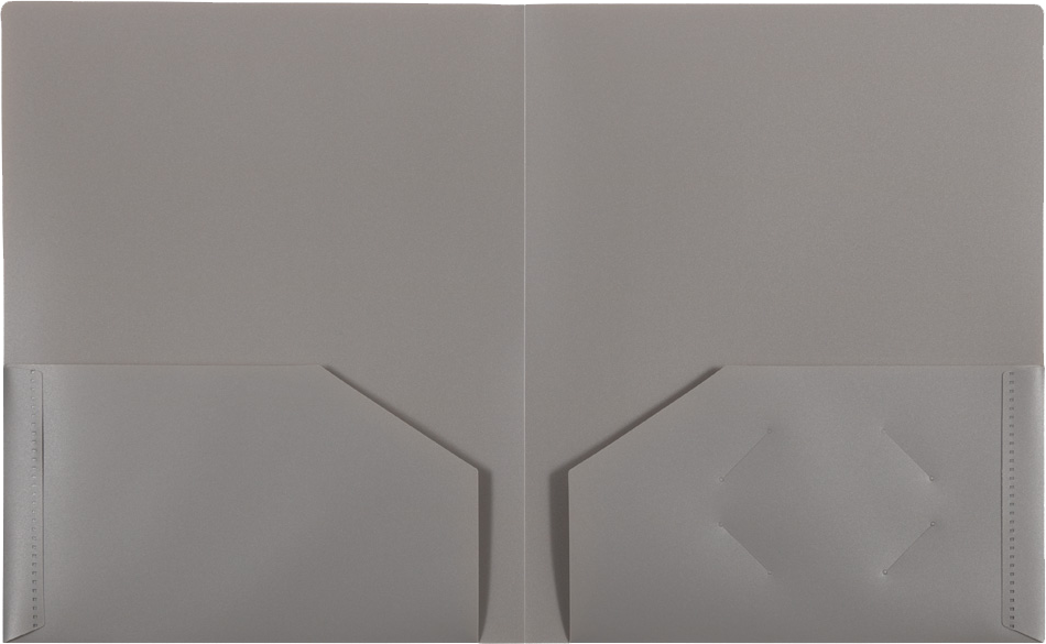 Assorted Business 9 x 12 Plastic Pop Folders - 6 Pack