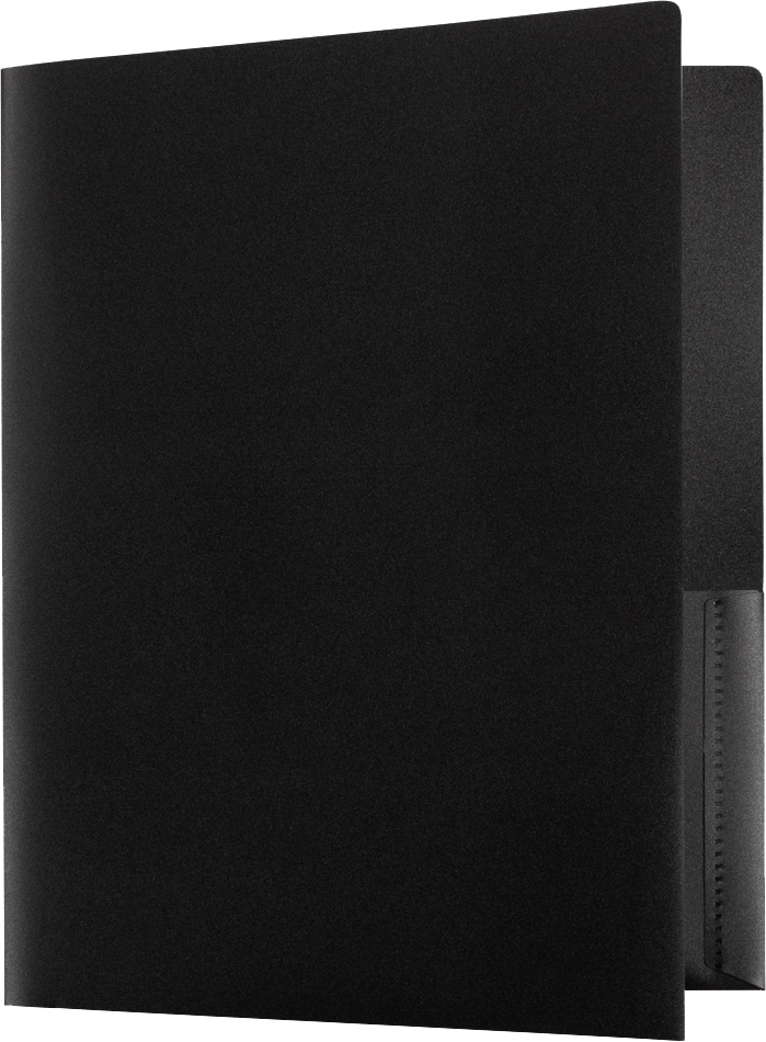 Assorted Business 9 x 12 Plastic Pop Folders - 6 Pack