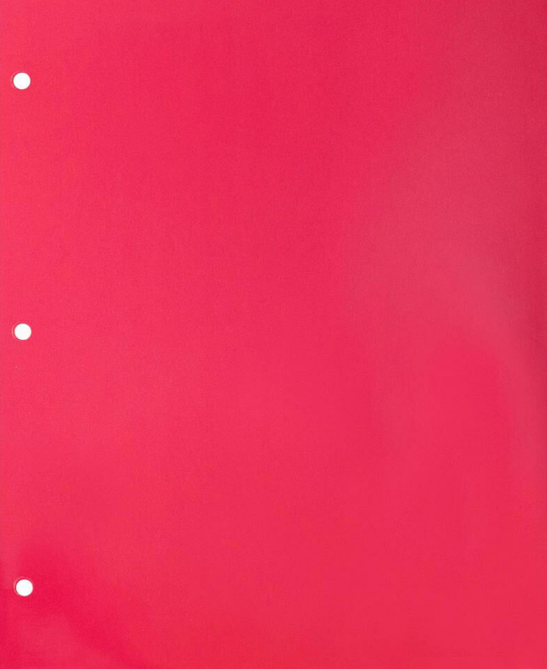 Glossy Hot Pink 9 x 12 3 Hole Punch Folders