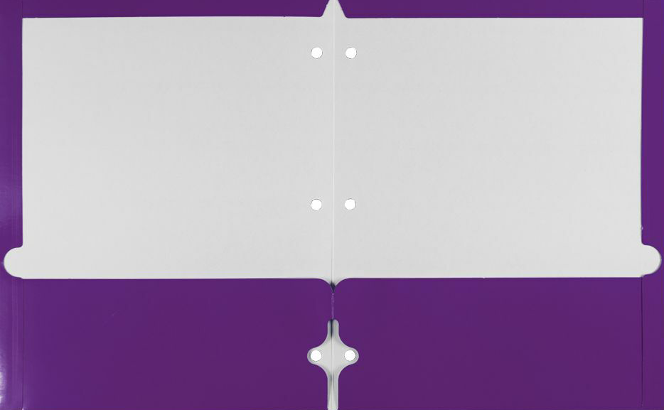 Glossy Purple 9 x 12 3 Hole Punch Folders