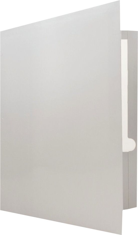 Glossy Silver 9 x 12 3 Hole Punch Folders