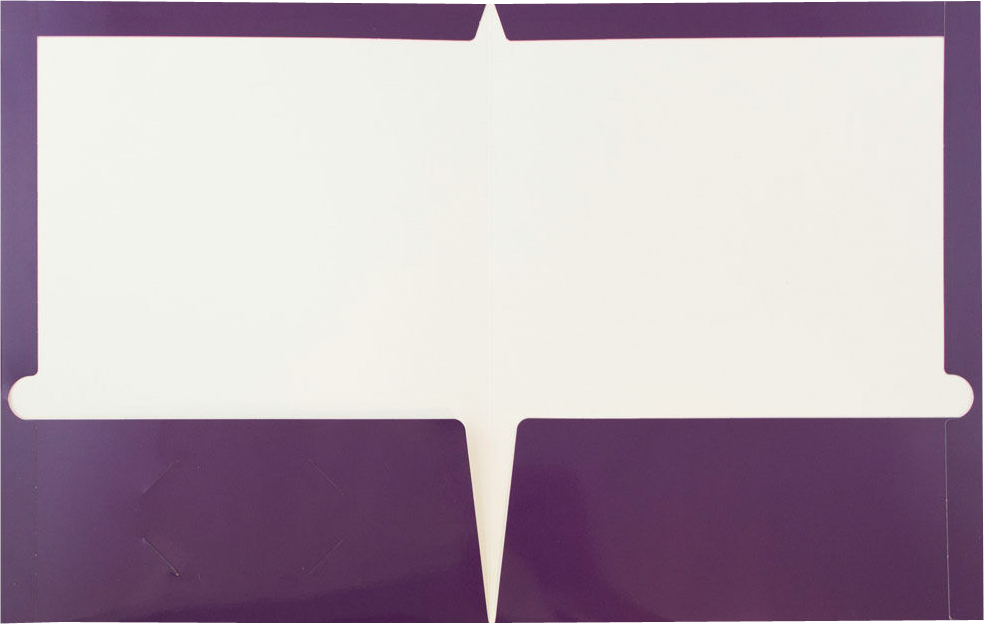 Glossy Purple 9 x 12 Standard Folders