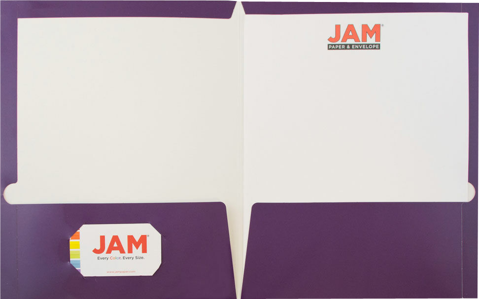Glossy Purple 9 x 12 Standard Folders