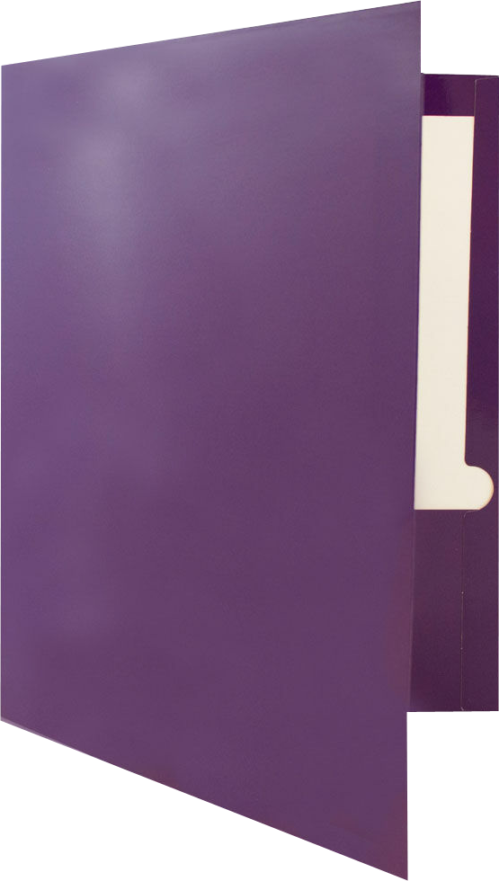 Glossy Purple 9 x 12 Standard Folders