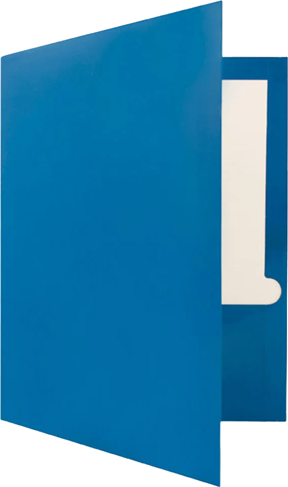 Blue Journal Assorted Primary Glossy Folders and 3/4 Inch Binders and Journal Pack