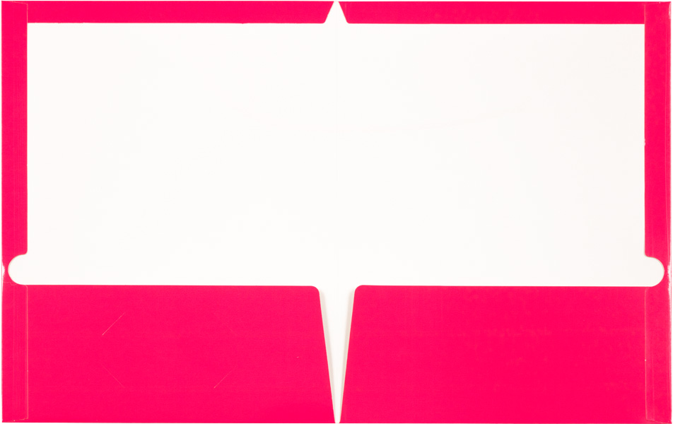 Glossy Hot Pink 9 x 12 Standard Folders