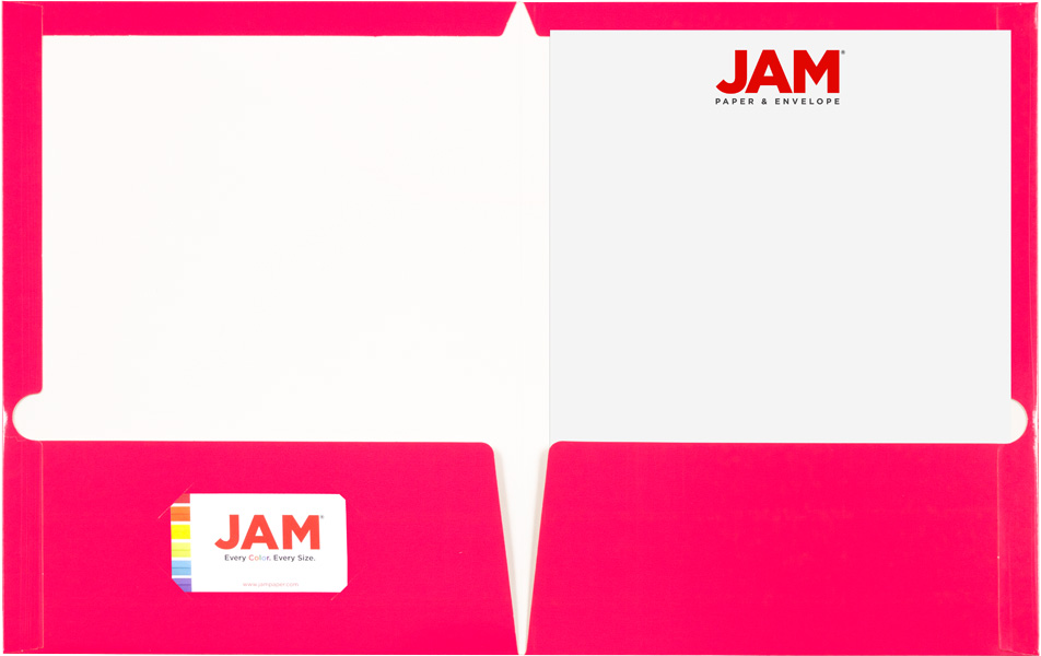 Glossy Hot Pink 9 x 12 Standard Folders