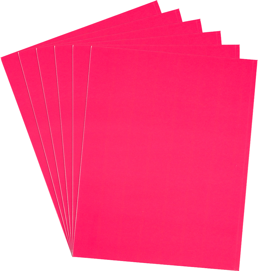 Glossy Hot Pink 9 x 12 Standard Folders
