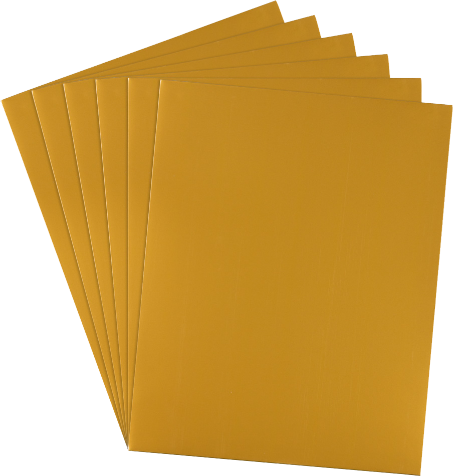 Glossy Gold 9 x 12 Standard Folders