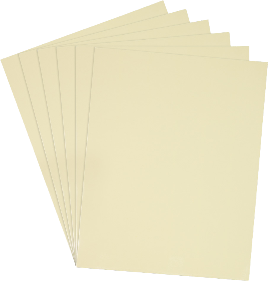 Glossy Ivory 9 x 12 Standard Folders