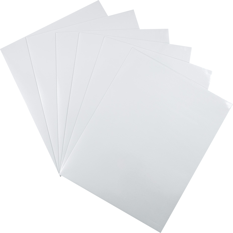 Glossy Silver 9 x 12 Standard Folders