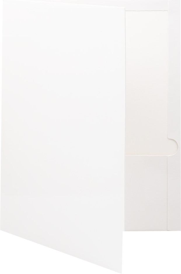 Glossy White 9 1/4 x 11 1/2 Standard Folders