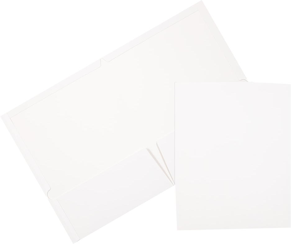 Glossy White 9 1/4 x 11 1/2 Standard Folders