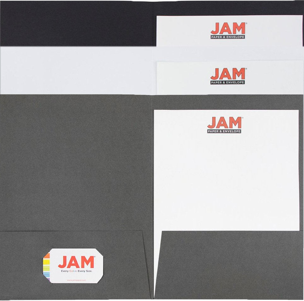Assorted Business 9 x 12 Linen Folders - 6 Pack