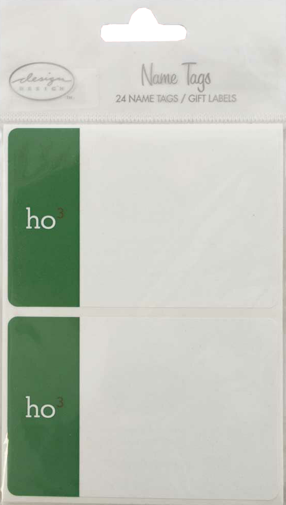 Ho Ho Ho 2 1/4 x 3 1/2 Christmas Gift Label Stickers